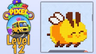 Pixel Bus Sort level 12 | all parts gameplay walkthrough solution