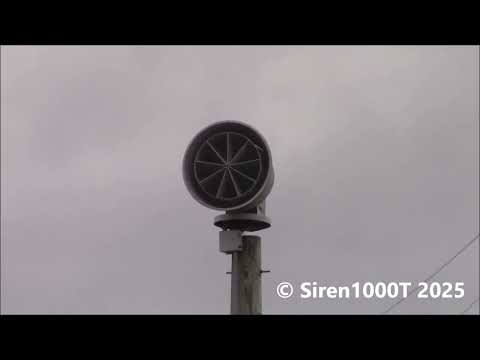 Midland, MI Windover High School ASC RM-130 Tornado Siren Test Sept 6th, 2025