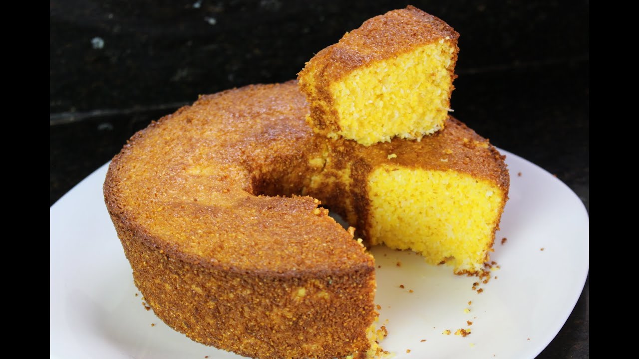 beleza spa BOLO SIMPLES DE FLOCOS DE MILHO COM COCO