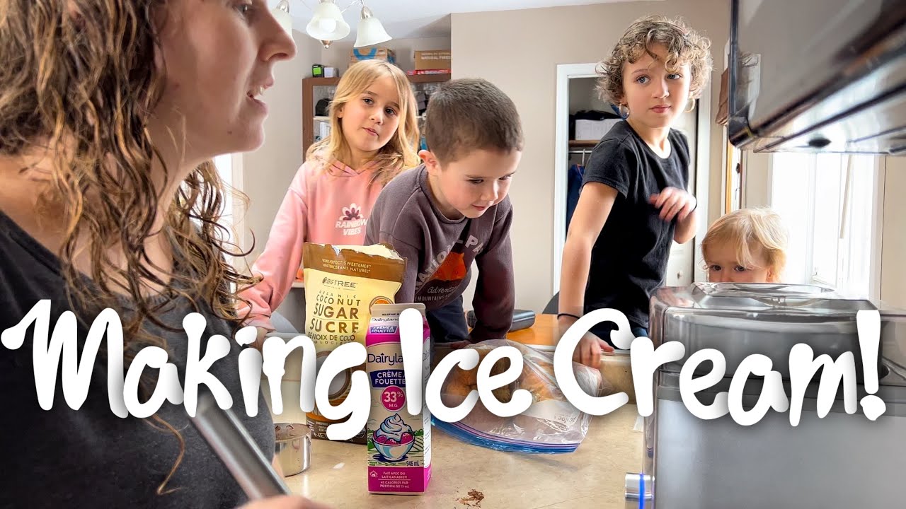 Homemade Ice Cream with a Family of 10!