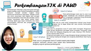 Konsep Perkembangan dan Pemanfaatan TIK di PAUD BY Siti Risda Sakila