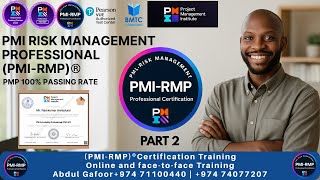 Become a PMI–RMP Certified Professional | Risk Management Training PMI-RMP Certification Prep Part 2