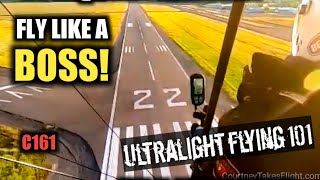 Ultralight Pattern Flying at a Large Airport LIKE A BOSS! C161