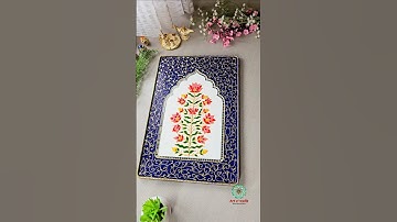 Meenakari Art inspired jharoka #trending #shorts #rajasthan #diy #indian #art #craft #floral #viral