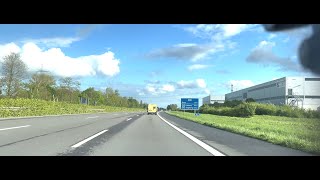 4k Driving in Germany from Niederkassel to Bonn in 9mins: Spring Road Adventures