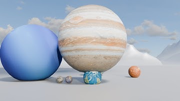 Baunching planet | Solar System 3D Size Comparison | 3D Animation!