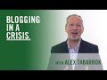 Blogging in a crisis