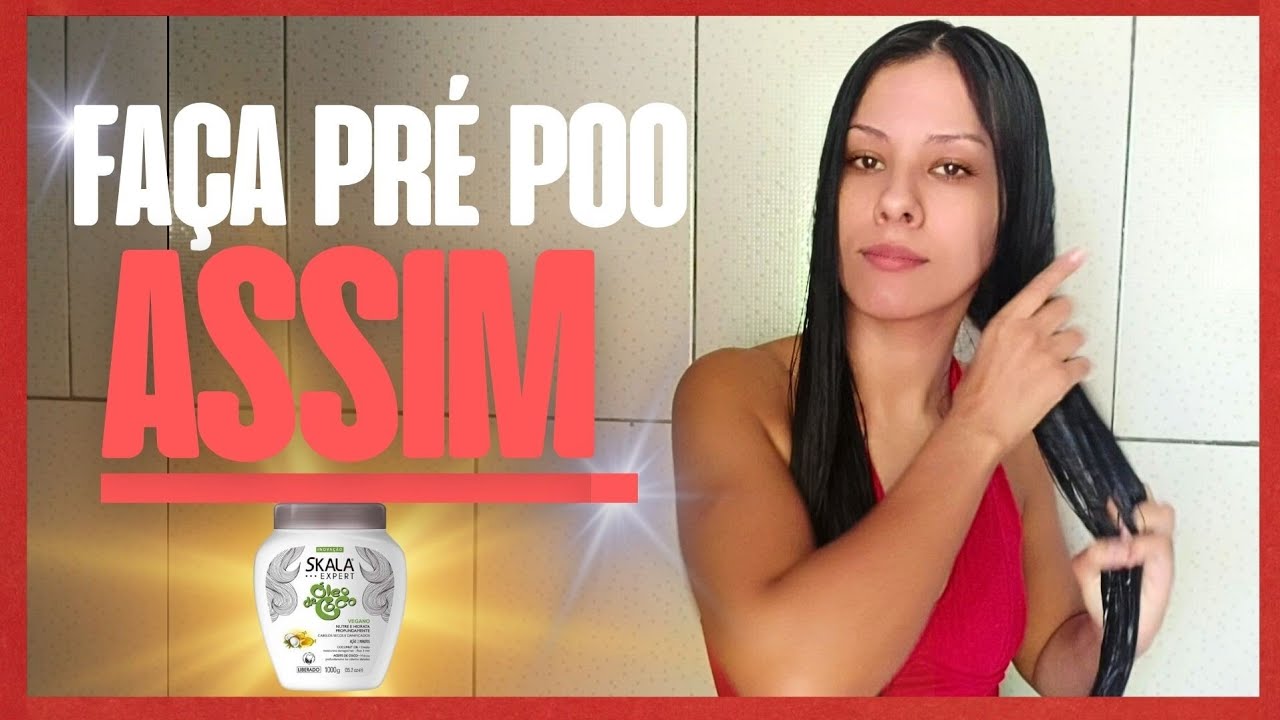 COMO FAZER PRÉ POO NO CABELO - YouTube