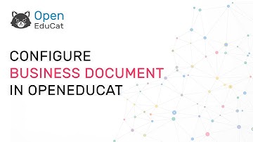 How to configure business document in OpenEduCat