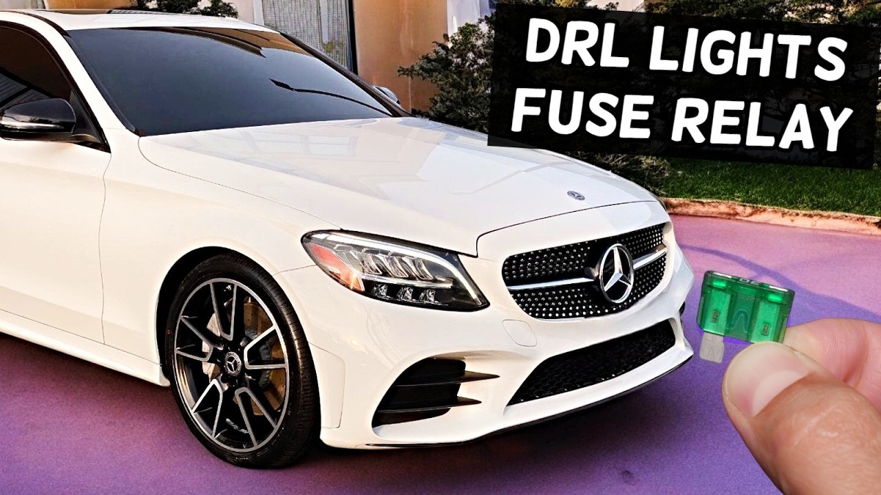 MERCEDES W205 DRL Daytime Running Lights Fuse Relay Location C300 C400 C450 C43 C63 C250 C200 C180 C