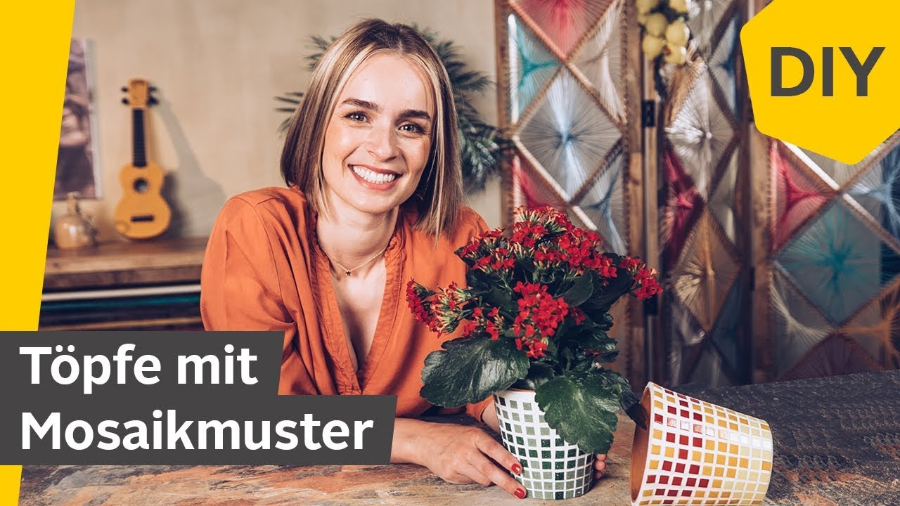 DIY: Töpfe mit Mosaikmuster selber machen | Roombeez – powered by OTTO