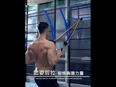 11PCS Resistance Bands Set Pro Gym Fitness Bands Workout Home Elastic Band  Sports Exercise Bands - YouTube