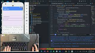 ASMR Programming - Coding a Mobile Login Form With Live Preview - No Talking