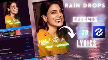 Trending 3d lyrics Video Editing in Tamil | Nodevideo Tutorial