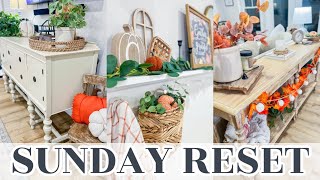 FALL SUNDAY RESET // DECORATE FOR FALL WITH ME // WEEKLY CLEANING // CHARLOTTE GROVE FARMHOUSE