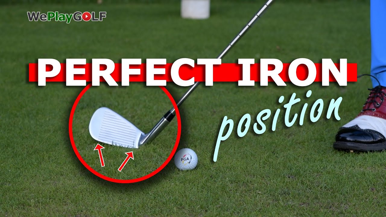 How to set your iron on the ground at address - Golf tip 