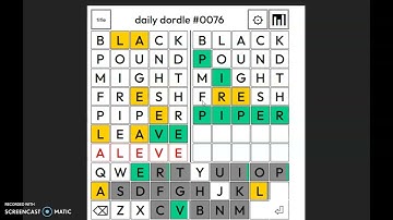 Dordle of the Day for 4/10/2022 Tips/Strategies And Answer