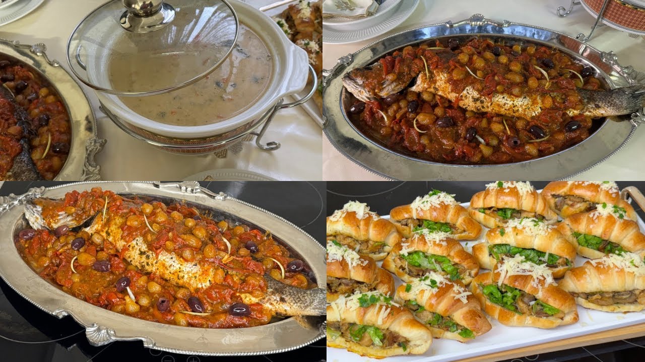 وصفات هائلة لحوت بصوص معلك شوربة دجاج البيضاء خاترة مملحة بحشوة لذيذة تارت بحشوة كريمية  تذوب فلفم👌😍