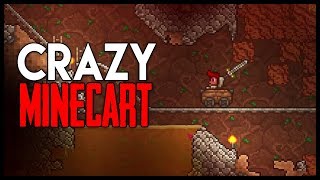Crazy Minecart Cave! - Let's Play Vanilla Terraria - Gameplay : Part 4 (P