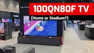 FORGET PROJECTORS! 100-Inch Giant Samsung QN80F Review (Home or Stadium?)
