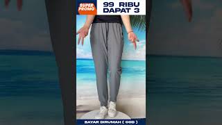 Hemat 99 Ribu 3 Celana Training Aerofit Bahan Adem Cocok Olahraga Dan Harian