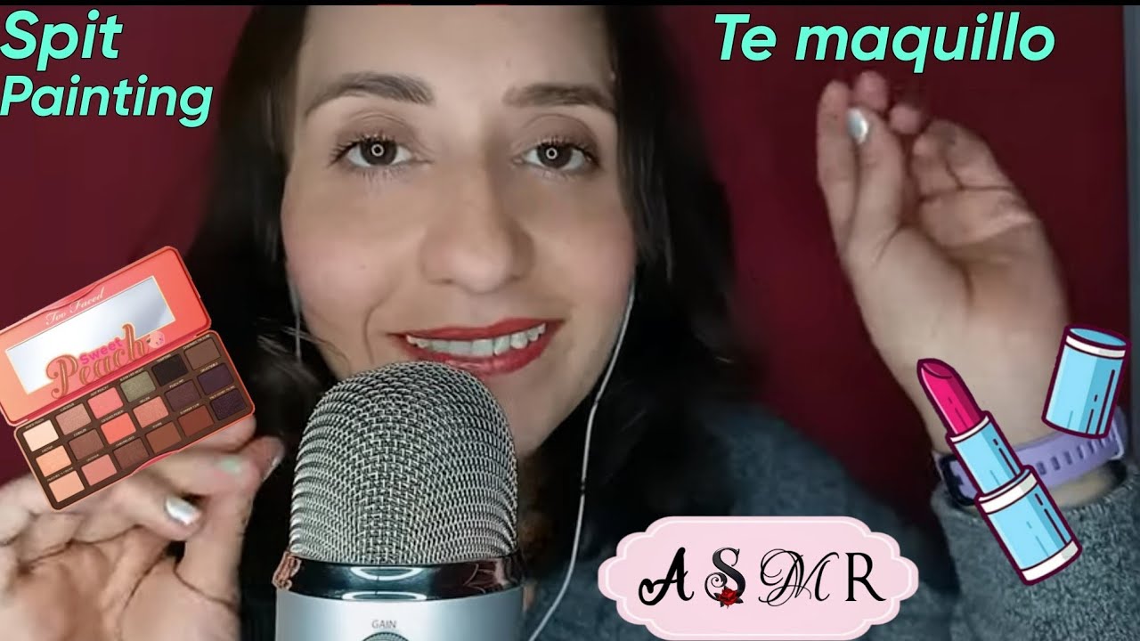 ASMR SPIT PAINTING TE MAQUILLO