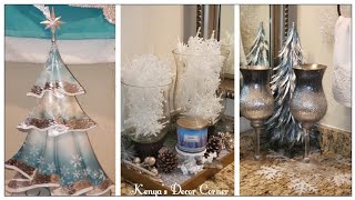 Christmas Bathroom Decorations | Winter Bathroom Vignette | No Cost Christmas Decorations | Vlogmas