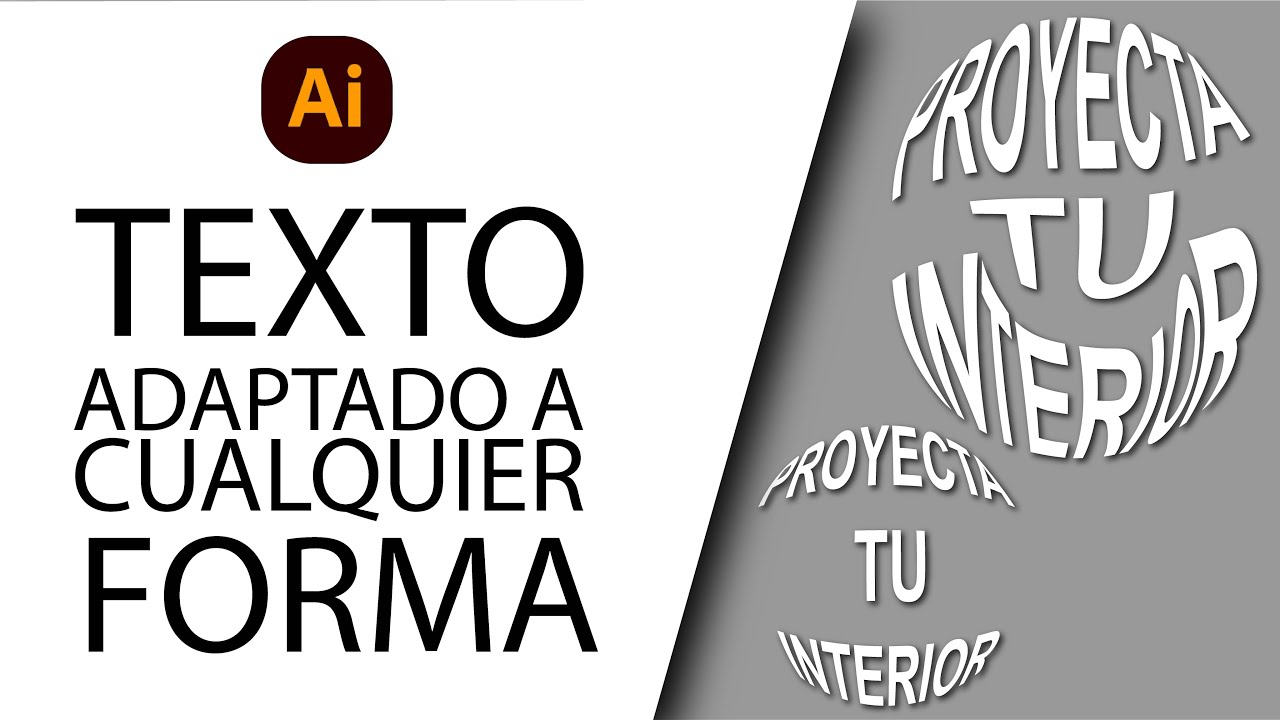 Distorsionar un texto en formas - Tutorial Adobe Illustrator 2021 - YouTube