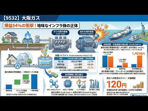 【9532】大阪ガス、純利益54％増の衝撃と今後の「稼ぐ力」を徹底解剖