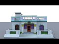 4 Bedroom House Plan in Village ,35 by 45 House Design 4 bedroom home design