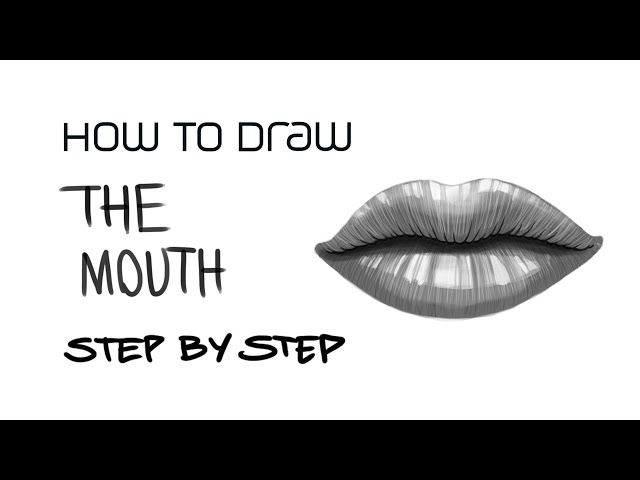 How to draw a mouth step by step