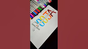 🔥 Stylish "Pooja" Name Calligraphy | Trending Hand Lettering Design ✍️✨