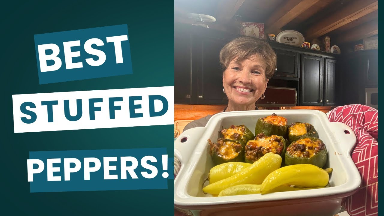 Easy Baked Stuffed Peppers | Family Favorite Country Meal From Garden @ourforeverfarm 