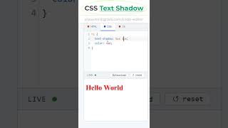 CSS Text Shadow #csstutorial #htmltutorial #coding