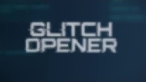 Glitch Opener Motion Graphics Templates
