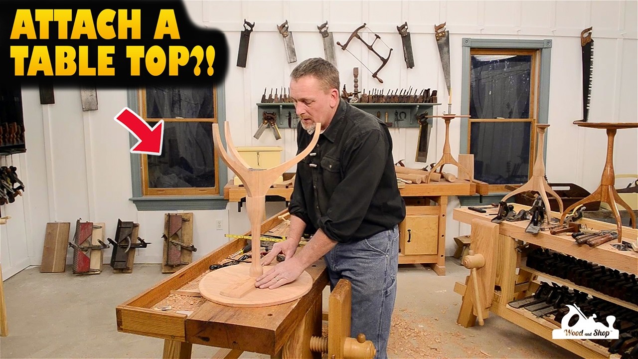 CRAZY Easy Way to Attach a Table Top - YouTube