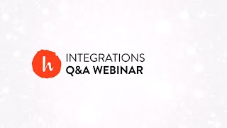 Integrations Webinar