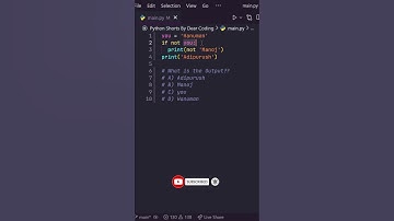 Python IF ELSE? NOT Operator?? #python #coding #programming
