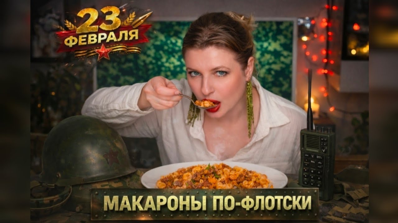 ⭐️СОЛДАТСКИЙ УЖИН. 23 Февраля.  Макароны по флотски | MUKBANG.  ASMR #мукбанг #mukbang #asmr #army 