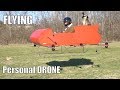 FLYING Manned Personal Drone part 2!