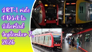 LRT-1 4th gen train ride from EDSA to Libertad | September 7, 2026