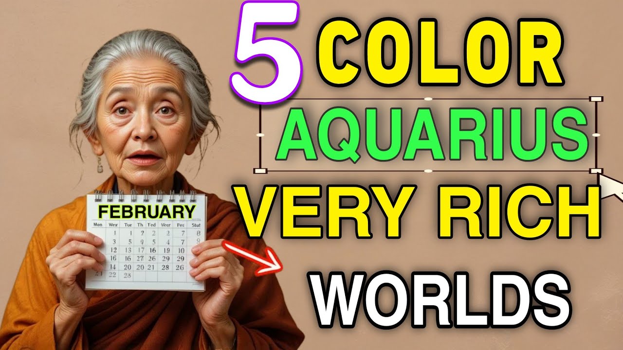 🤑 5 Lucky Colors for Aquarius to Become Millionaires in 2025! 💰| Shocking prediction🔥
