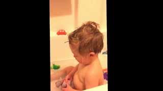 Eli 14 months- bath time