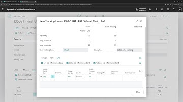 Business Central short: Automatically create Lot No. Information card on posting (No customization)
