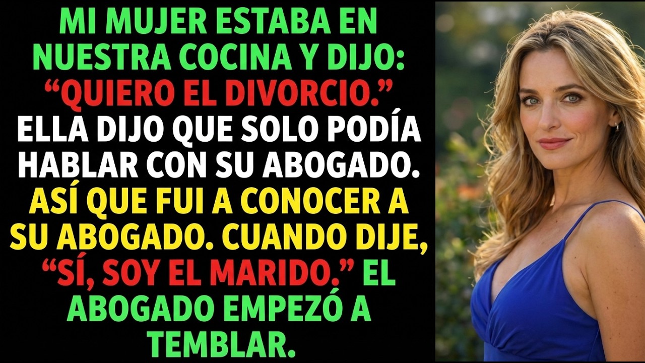 Mi esposa pidio el DIVORCIO en la cocina y solo me dejo decir esto
