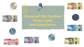KELAS 2 SD/MI | Tematik 3 Subtema 1 | Mengenal Nilai Pecahan Uang Logam dan Uang Kertas