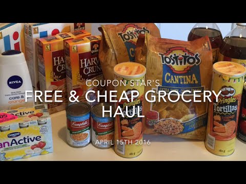 RE-UPLOADED: FREE & CHEAP GROCERY HAUL – COUPONING IN CANADA