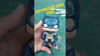 Funko Pobre Batman 💃 (deu ruim minha outra pintura) #diy #batman #funko #custom #pintura #shorts