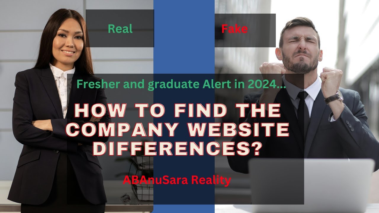 How to find the company website difference || ABAnuSara Reality