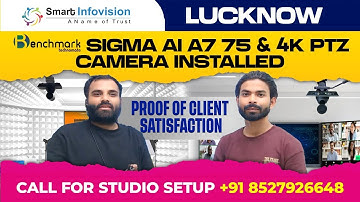 75 inch Benchmark Sigma AI A7 Interactive flat panel & Benchmark 4K PTZ Camera Installed at Lucknow